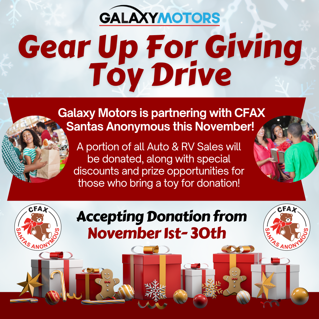 Galaxy Motors Gear Up For Giving Toy Drive CFAX Santas Anonymous