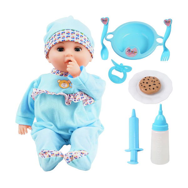 16" Baby Doll with Accessories 2+