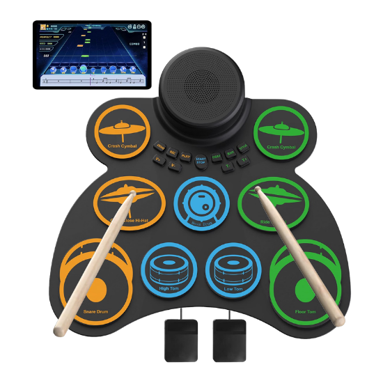Drum Pad with Headphones 5+