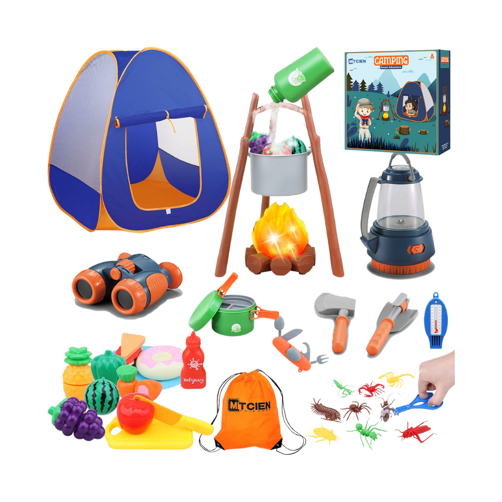 Kids Camping Play Tent Set 3+