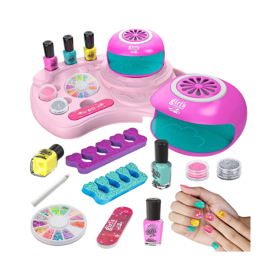 Kids Nail Art with Polish & Drier 6+