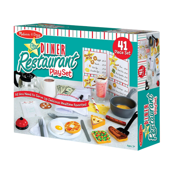 Melissa & Doug Star Diner Restaurant 41 pc 3+