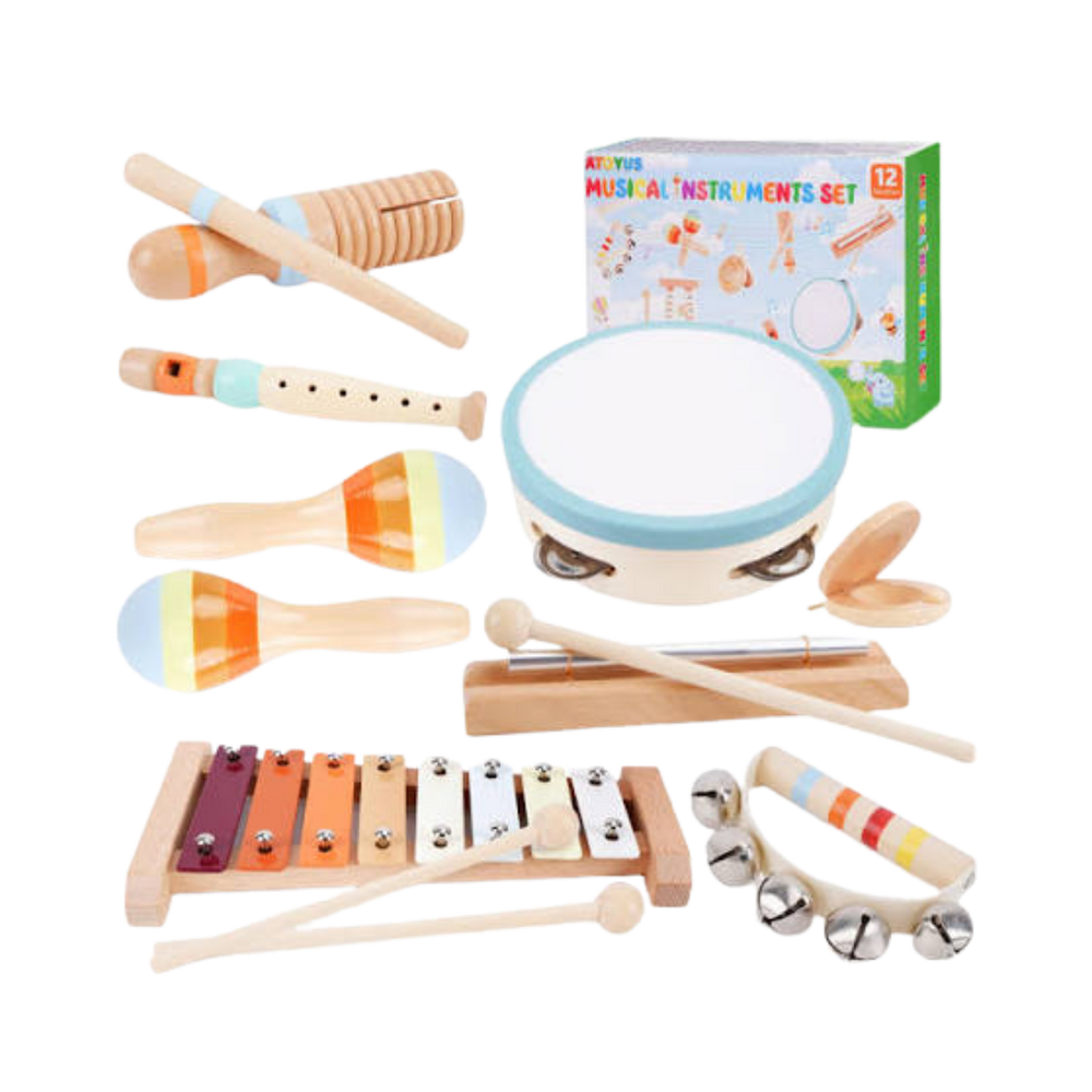 Wooden Musical Instruments, Montessori 1+