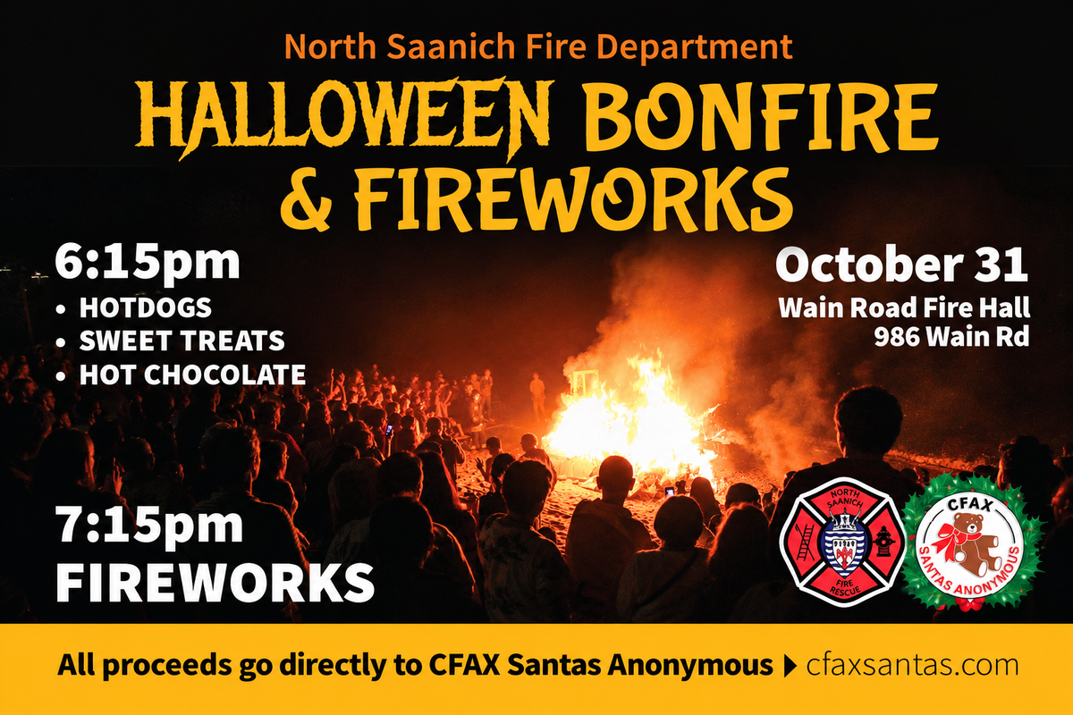 North Saanich Fire Department Halloween Bonfire
