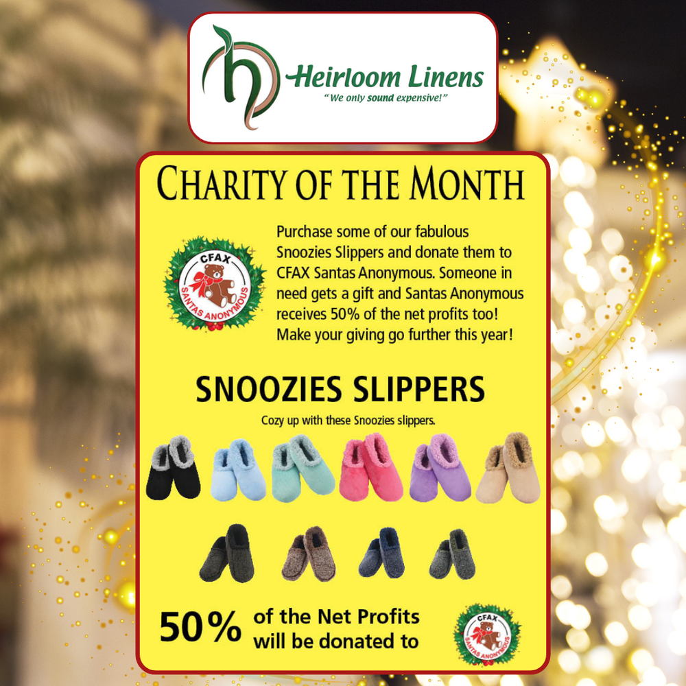 Heirloom Linens - Charity of The Month