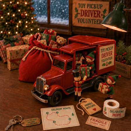 Toy Pickup Driver Volunteer