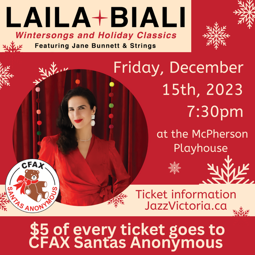 The Victoria Jazz Society presents Laila Biali - Wintersongs and Holiday Classics