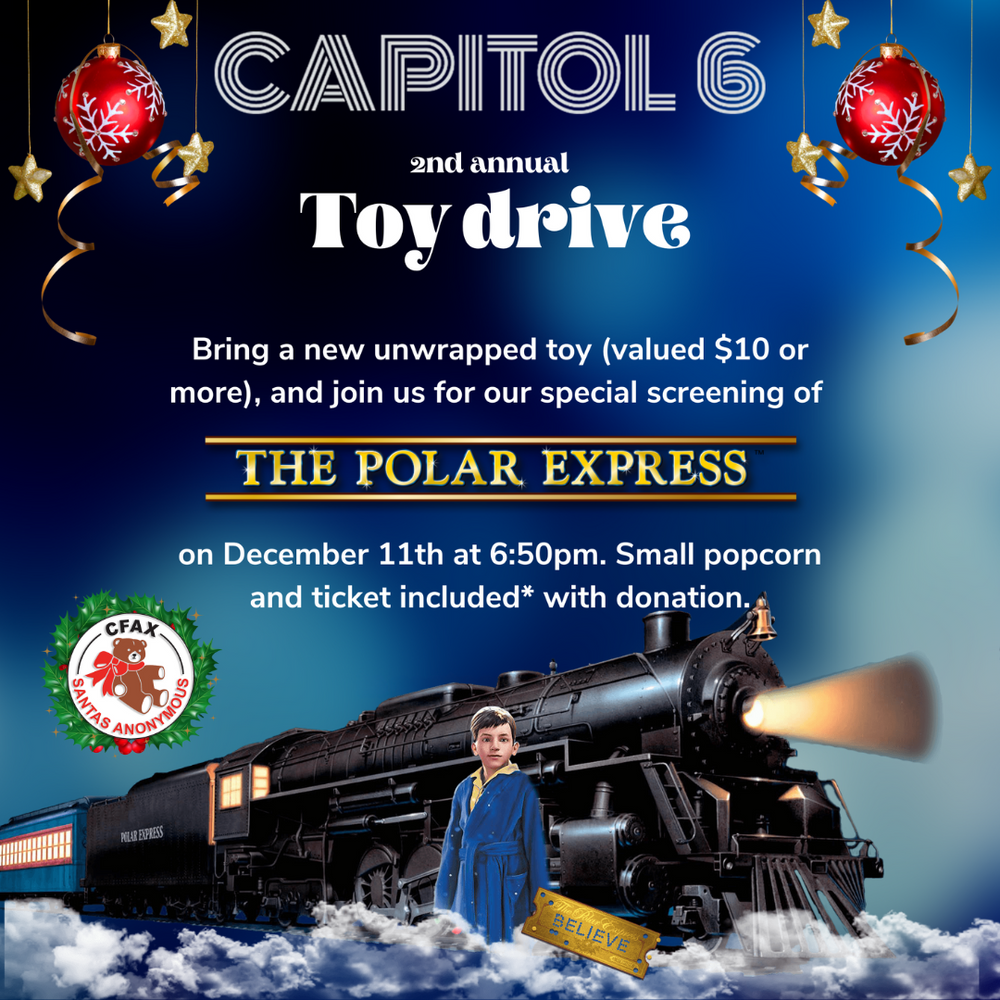 All Aboard for the Polar Express: Capitol 6 Annual Toy Drive and Movie Night!