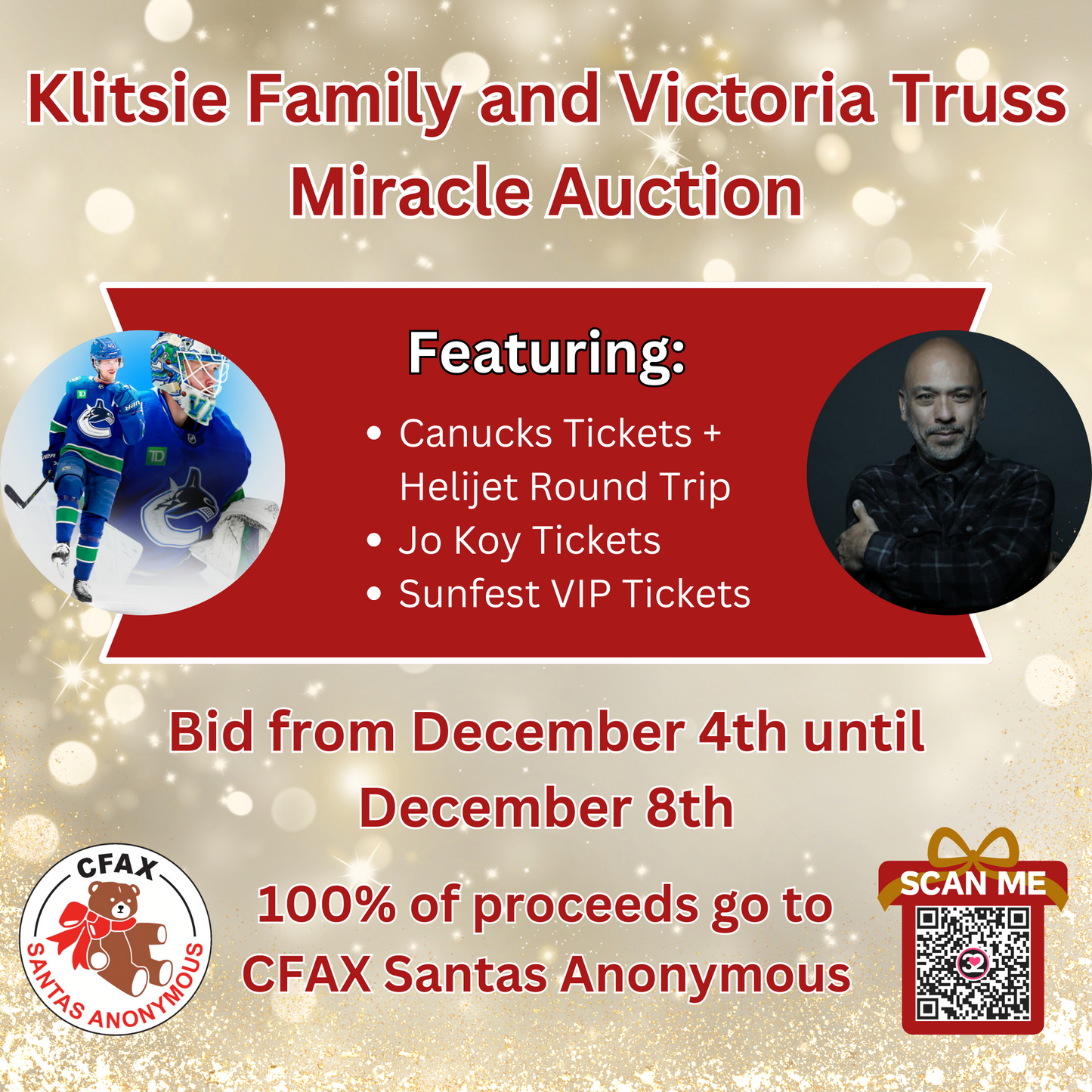 Klitsie Family and Victoria Truss Miracle Auction