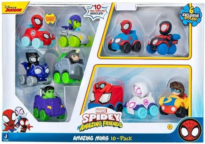 
                  
                    Spidey & Friends Mini Vehicle 10-Pack Amazing Minis
                  
                