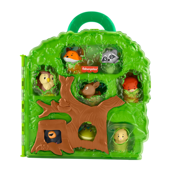 Little People Treehouse Carry Case & 9 Figures 1+