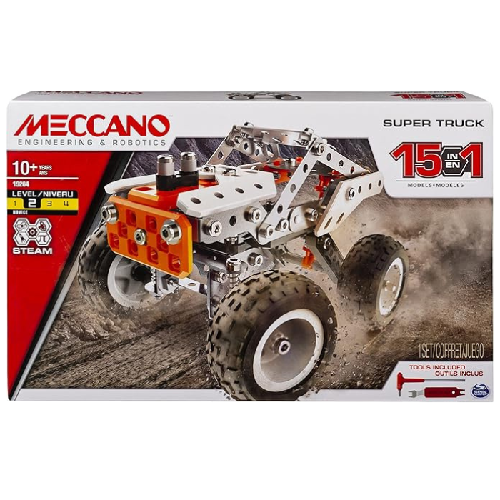 
                  
                    Meccano, 15-in-1 Super Truck, S.T.E.A.M. Building Kit
                  
                